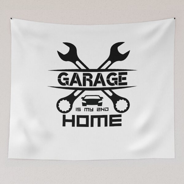 Item preview, Garage Is My Second Home - White Background designed and sold by e-sportholic.