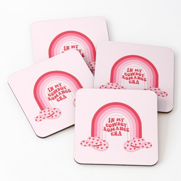 Item preview, In my cowboy romance era. Pink Cowboy hats with rainbow.  designed and sold by CoCoArt-Ua.