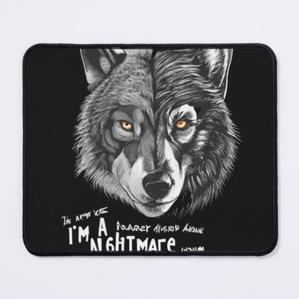 Item preview, nightmare daydream wolf art designed and sold by HalloweenHQ.