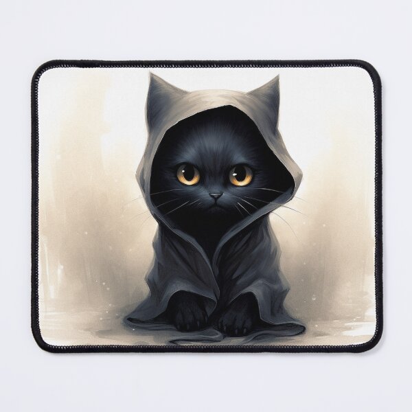 Item preview, Black Kitten in Hood Halloween designed and sold by redstar19.