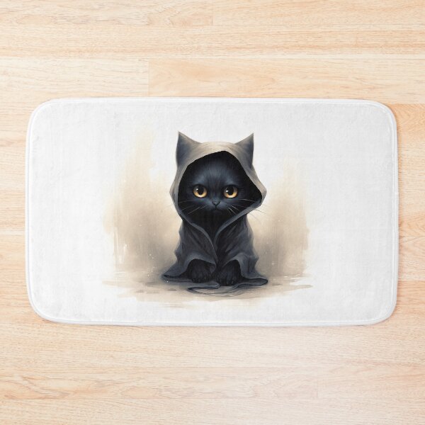 Item preview, Black Kitten in Hood Halloween  designed and sold by redstar19.