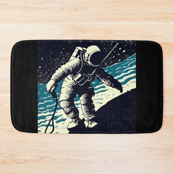 Item preview, SF - Astronaut on Spacewalk Woodcut 2 designed and sold by CrankyOldDude.