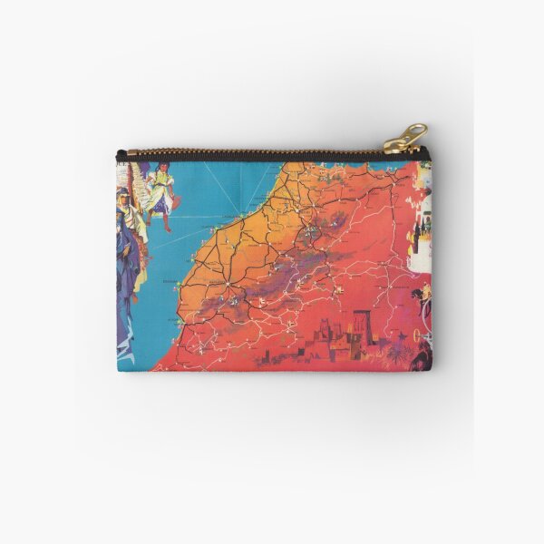 Item preview, Vintage Morocco Map Vintage Pictorial Map of Morocco Travel Art designed and sold by cutesy.
