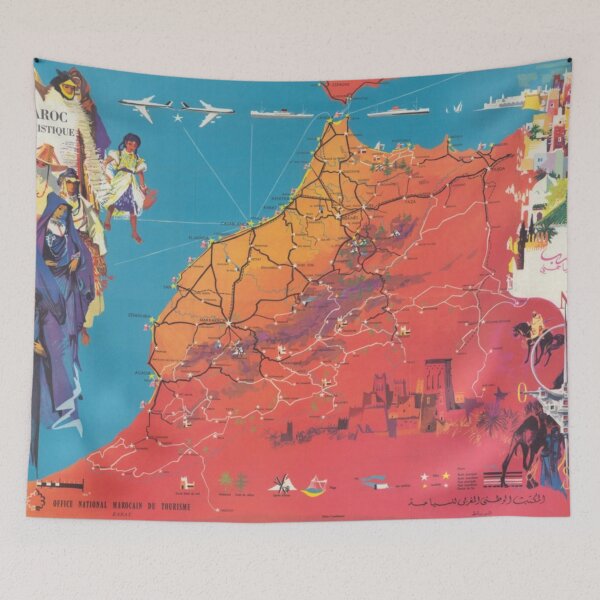Item preview, Vintage Morocco Map Vintage Pictorial Map of Morocco Travel Art designed and sold by cutesy.
