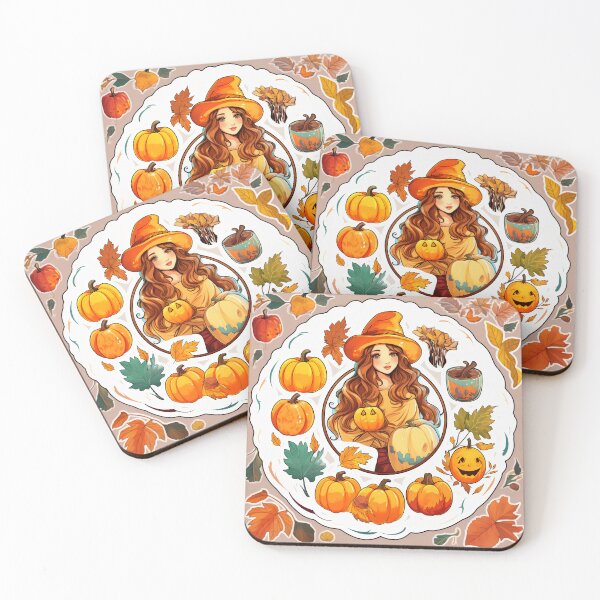 Item preview, Manga Halloween Pumpkin Witch Girl designed and sold by TheDigitalAnvil.