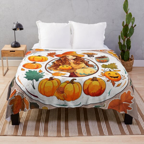 Item preview, Manga Halloween Pumpkin Witch Girl designed and sold by TheDigitalAnvil.