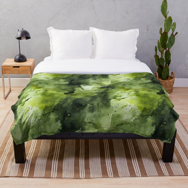 Item preview, Patrón transparente verde abstracto designed and sold by ClickCreateShop.