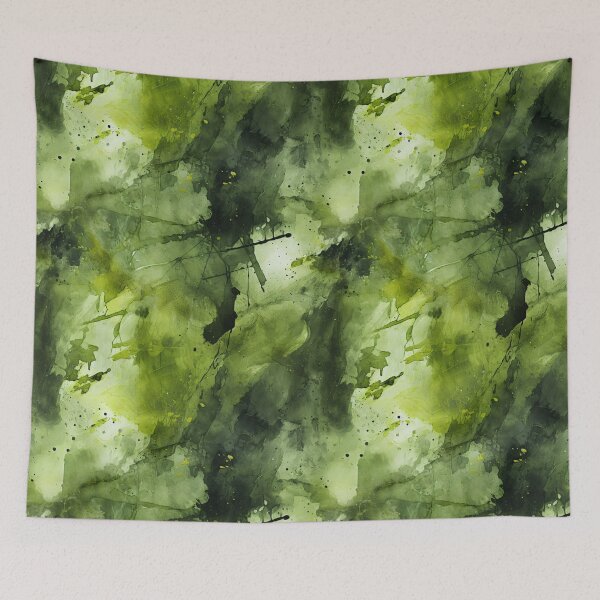 Aperçu de l'œuvre Modèle sans couture abstrait vert créée et vendue par ClickCreateShop.