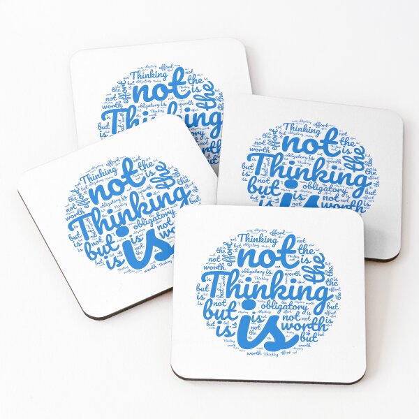 Item preview, Thinking is not obligatory but worth the effort  designed and sold by MyDearWorld.