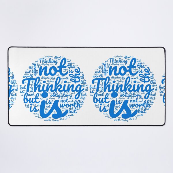 Item preview, Thinking is not obligatory but worth the effort  designed and sold by MyDearWorld.