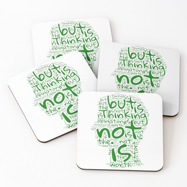 Item preview, Thinking is not obligatory but worth the effort  designed and sold by MyDearWorld.
