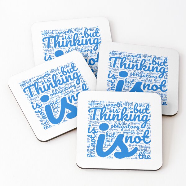 Item preview, Thinking is not obligatory but worth the effort  designed and sold by MyDearWorld.