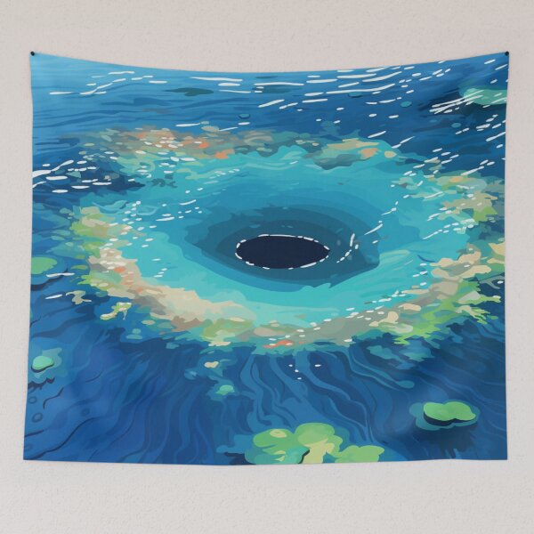 Item preview, A Pop Art Travel Print of the Great Blue Hole - Belize  designed and sold by StudioRedKoala.