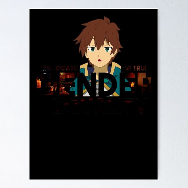 Kazuma Satou Konosuba Anime Vaporwave Grey Poster for Sale by JolantaLemke