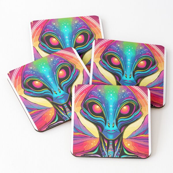 Item preview, Alien in space- vibrant color design  designed and sold by Leivenaar.