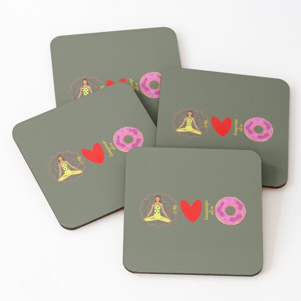Item preview, Yoga is my love language also donut designed and sold by Rajasekar.