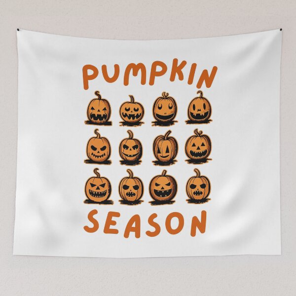 Item preview, Pumpkin Season -Halloween pumpkin faces  designed and sold by Loffartdesign.