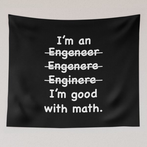 Item preview, Funny Engineering - Engineer I'm Good At Math designed and sold by jingdomdesgine.