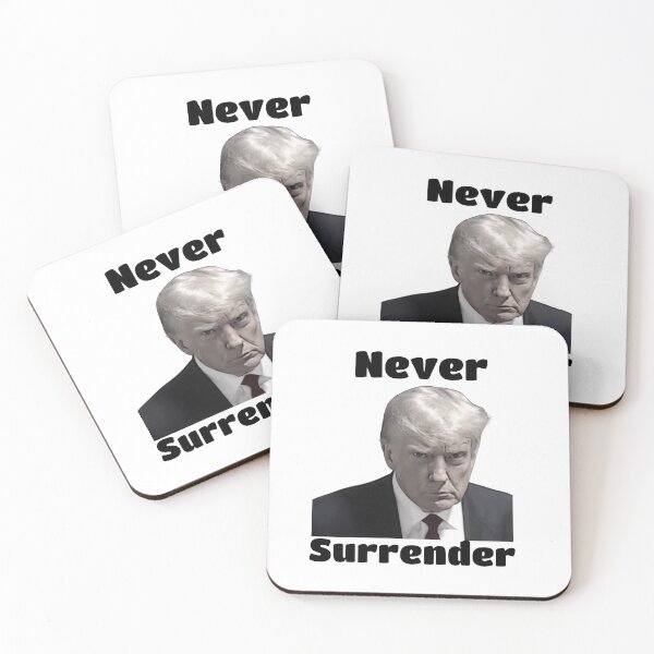 Item preview, Donald Trump Mugshot - Never Surrender - mugshot designed and sold by CRAFTARTTR.