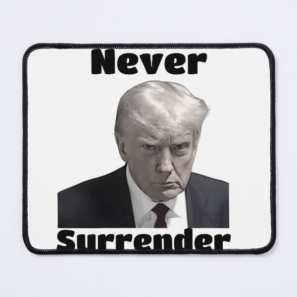 Item preview, Donald Trump Mugshot - Never Surrender - mugshot designed and sold by CRAFTARTTR.
