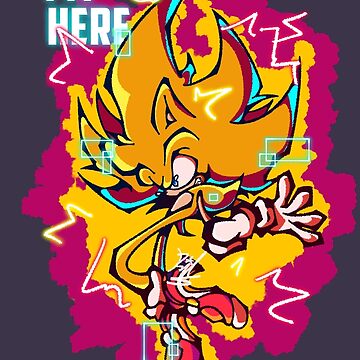 Super Sonic Drip Art Print for Sale by Blilff