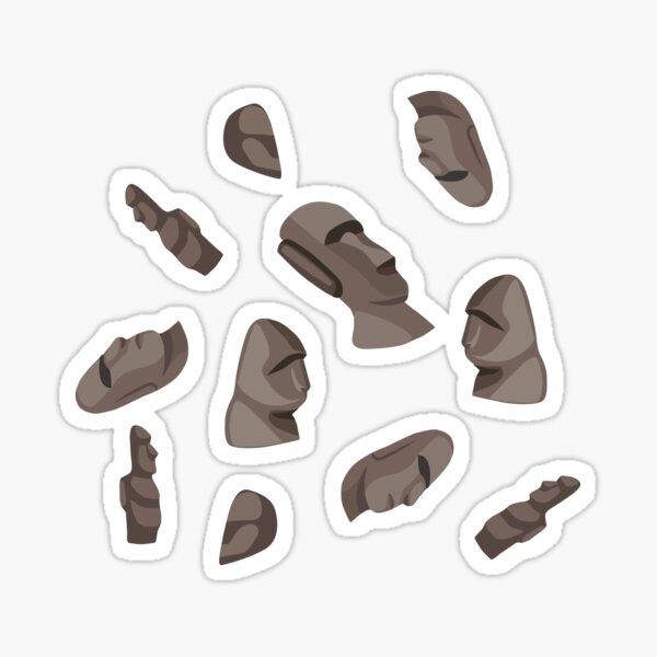 Item preview, Easter Island Heads Statues Moai Polynesian Pattern designed and sold by ciken007.
