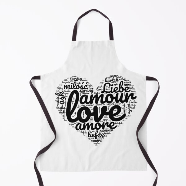 Item preview, Love in Every Language - White & Black Heart designed and sold by MyDearWorld.