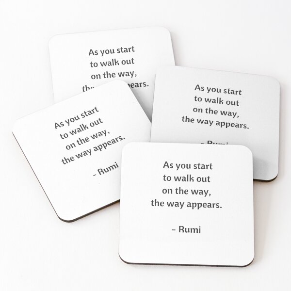 Item preview,  Rumi Quotes - As you start to walk on the way the way appears designed and sold by Inspirationmotivation.