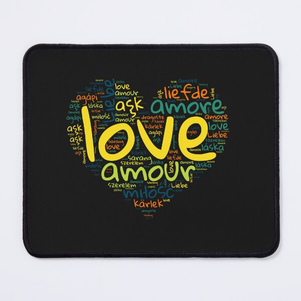Item preview, Love in Every Language - Yellow and More Heart designed and sold by MyDearWorld.
