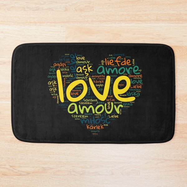 Item preview, Love in Every Language - Yellow and More Heart designed and sold by MyDearWorld.