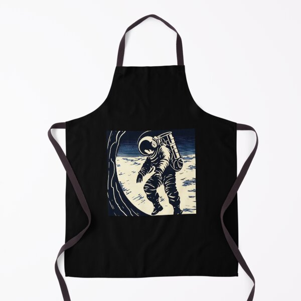 Item preview, SF - Astronaut on Spacewalk Woodcut 3 designed and sold by CrankyOldDude.
