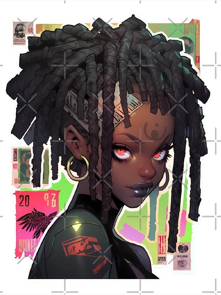 Premium Photo | Anime style image of a young man with dreadlocks and a  jacket generative ai
