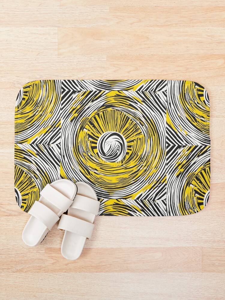 Thumbnail 1 of 6, Bath Mat, Zen Vortex designed and sold by nomadicpop.
