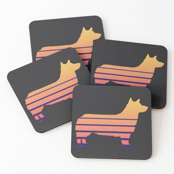 Item preview, Swedish Vallhund Bobtail in Retro pattern designed and sold by ODINDISA.