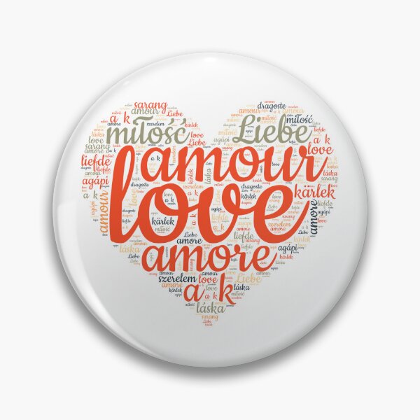 Item preview, Love in Every Language - Red Heart designed and sold by MyDearWorld.