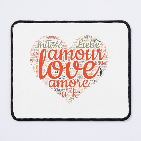 Item preview, Love in Every Language - Red Heart designed and sold by MyDearWorld.