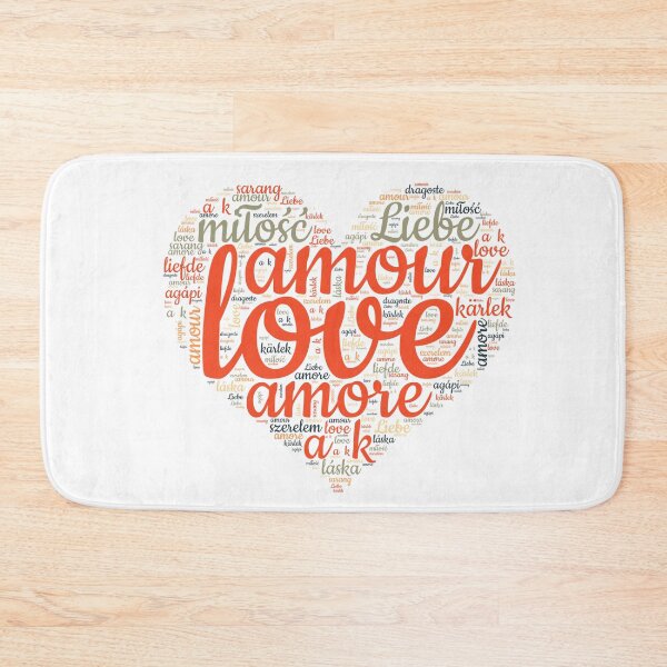 Item preview, Love in Every Language - Red Heart designed and sold by MyDearWorld.