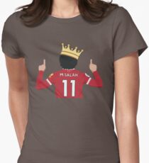 Mo Salah Egyptian King Liverpool FC Design Women's Fitted T-Shirt
