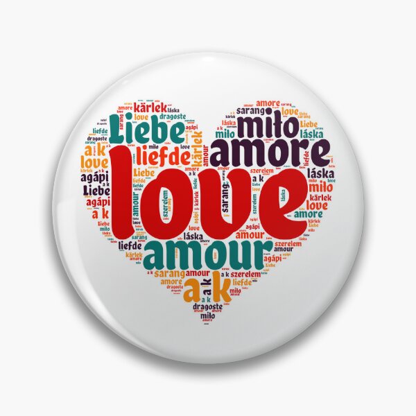 Item preview, Love in Every Language - Heart designed and sold by MyDearWorld.