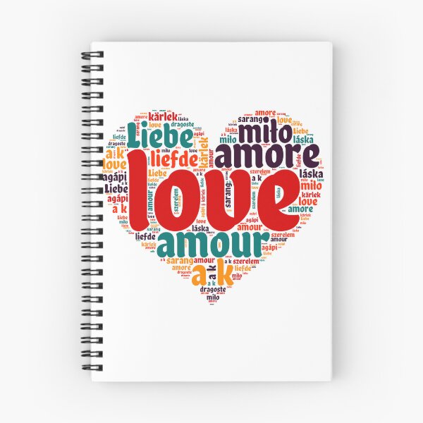 Item preview, Love in Every Language - Heart designed and sold by MyDearWorld.