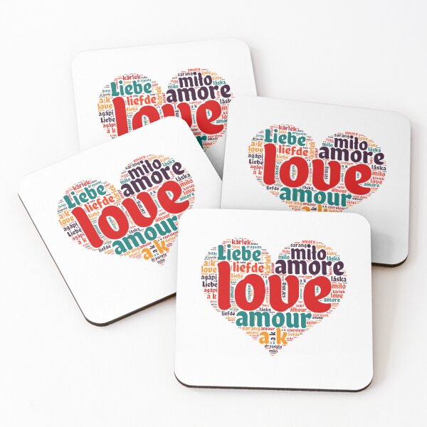 Item preview, Love in Every Language - Heart designed and sold by MyDearWorld.