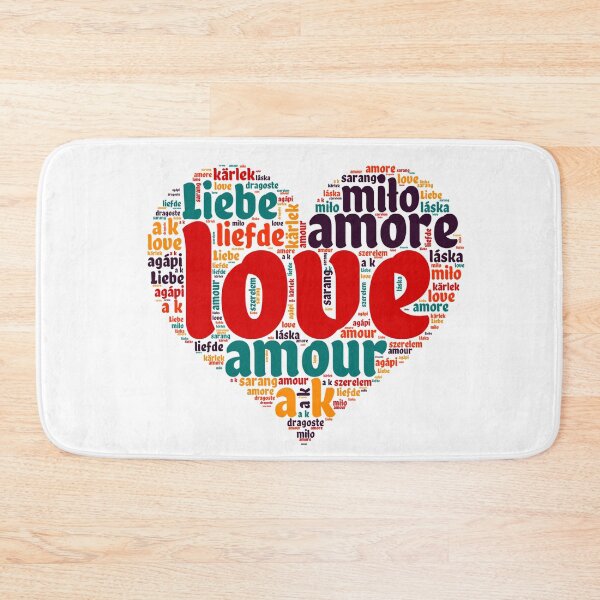 Item preview, Love in Every Language - Heart designed and sold by MyDearWorld.
