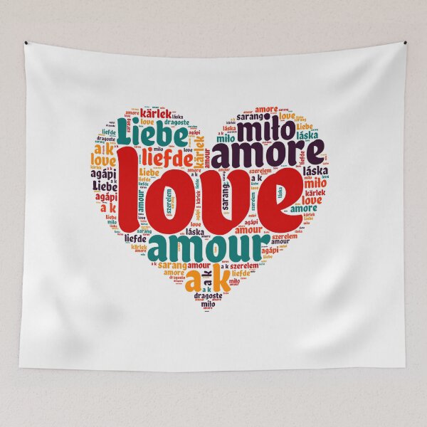 Item preview, Love in Every Language - Heart designed and sold by MyDearWorld.