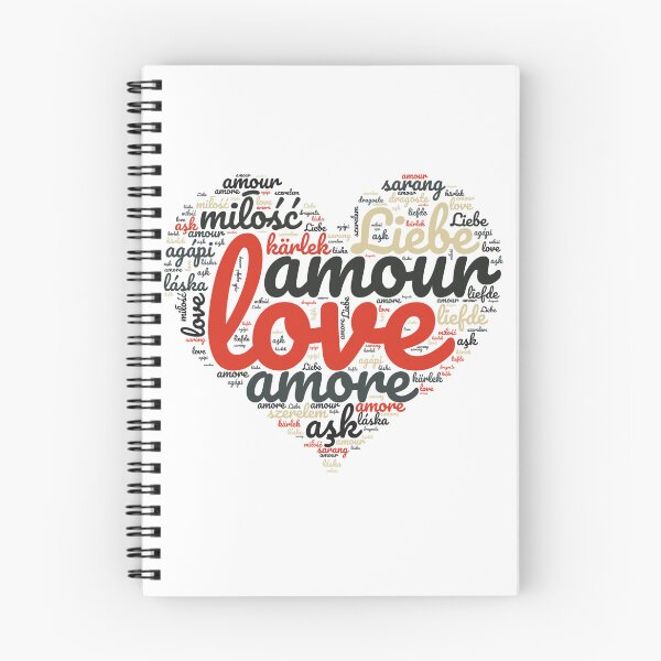 Item preview, Love in Every Language - Heart designed and sold by MyDearWorld.