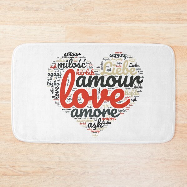 Item preview, Love in Every Language - Heart designed and sold by MyDearWorld.
