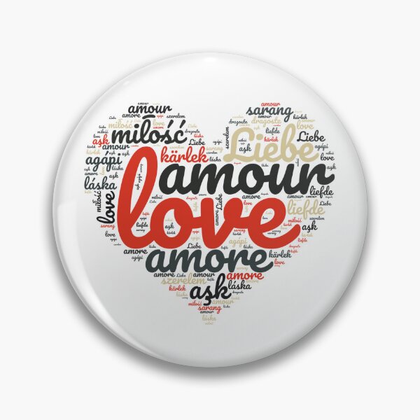 Item preview, Love in Every Language - Heart designed and sold by MyDearWorld.