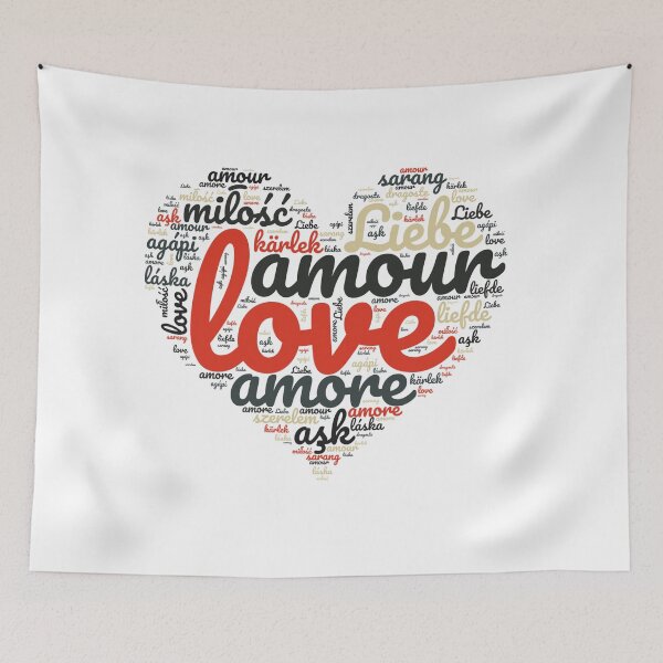 Item preview, Love in Every Language - Heart designed and sold by MyDearWorld.