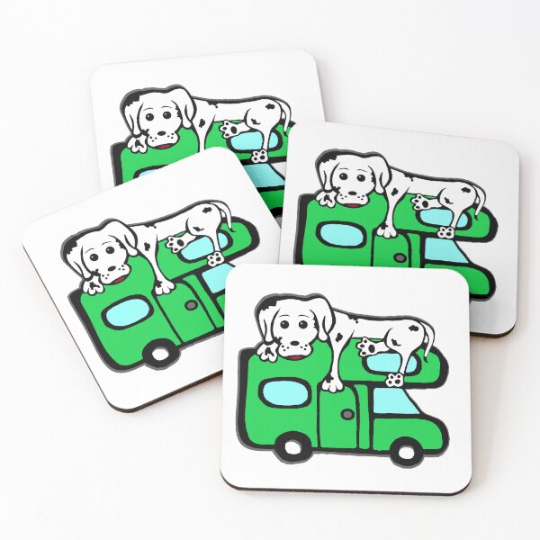Item preview, Dolce Bronco dog on green motorhome designed and sold by Ladvarian.