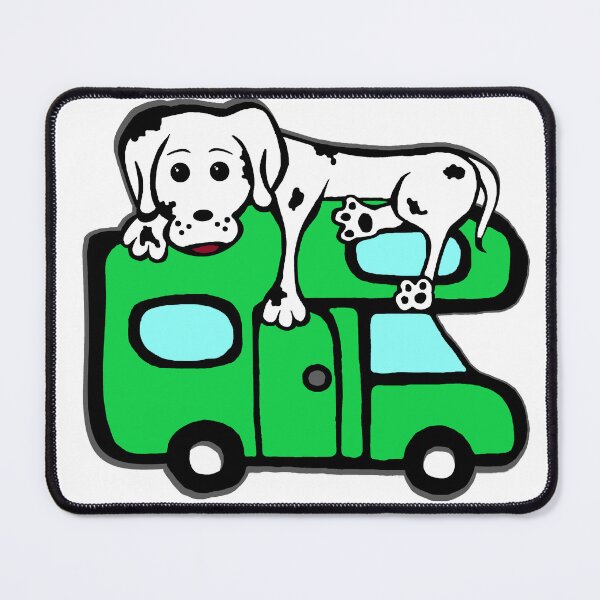 Item preview, Dolce Bronco dog on green motorhome designed and sold by Ladvarian.
