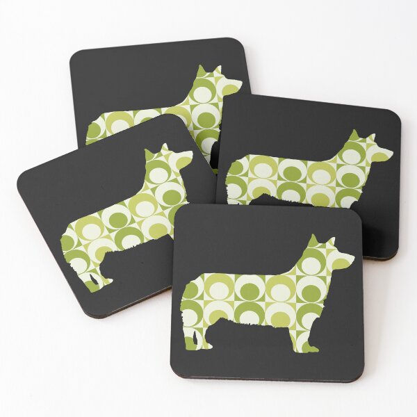 Item preview, Swedish Vallhund Bobtail in Retro pattern designed and sold by ODINDISA.